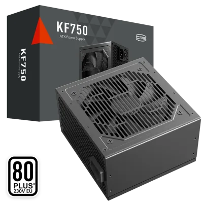 SURSA PCCOOLER, 750W, fan 120mm, certificare 80PLUS White, MB 20+4 pin x 1, CPU 4+4 pin x 2 , PCI-E 6+2 pin x 2, SATA x 3, "KF750" (timbru verde 2lei)