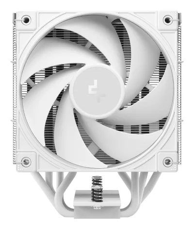 COOLER DeepCool "AK400 G2 WH" skt. Intel si AMD, racire cu aer, vent. 120mm, 2200 rpm, 4 heatpipies, inaltime 156mm, top cover lemn, alb,"R-AK400G2-WHNNMN-GJD"  (timbru verde 0.8 lei)