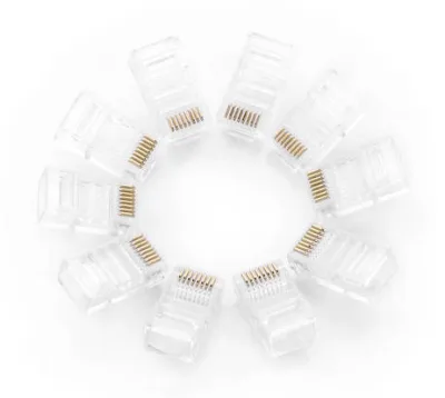 MUFA RJ-45 Ugreen, "NW110" pt. cablu UTP, Cat5e, RJ-45 (T), plastic, 100 buc, "50246" - 6957303852468