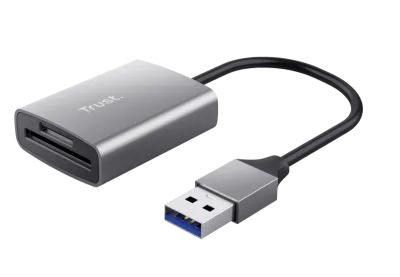 Hub USB TRUST Dalyx Fast, USB-A, 1 porturi, Argintiu