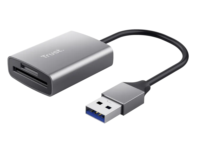 Hub USB TRUST Dalyx Fast, USB-A, 1 porturi, Argintiu