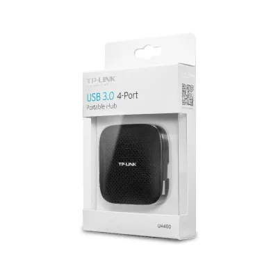 Hub USB TP-Link UH400 USB-A, 4 porturi, Negru