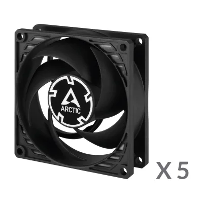 VENTILATOR ARCTIC PC, P8 PWM PST (Black) - 5 Pack,"ACFAN00154A"
