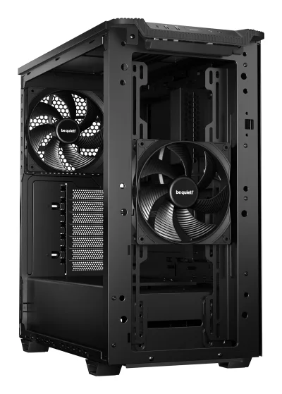 CARCASA be quiet "PURE BASE 501", middle tower, gaming, fara sursa, suporta 6xfan, 2xfan inclus, PSU shroud, USB Type-C x 1, USBx2, audio+mic, 7 sloturi expansiune, negru, "BGW74" (timbru verde 0.16lei)