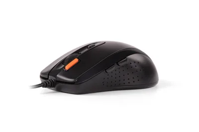 MOUSE A4tech, PC sau NB, cu fir, USB, optic, 1600 dpi, butoane/scroll 7/1, buton selectare viteza, negru, "N-70FX-BK" (timbru verde 0.18 lei)