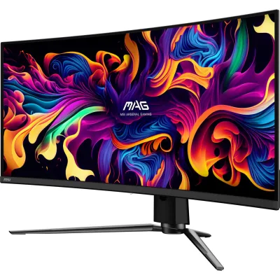 Monitor Consumer MSI MAG 341CQP QD-OLED, 34", 3440 x 1440 pixeli, Black, 3 ani Garantie