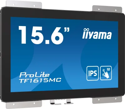Monitor cu ecran tactil, Iiyama ProLite TF1615MC-B1, FHD, IPS /VGA HDMI DP/IP65, 16", Negru "TF1615MC-B1" (timbru verde 7 lei)