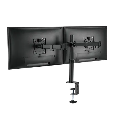 SUPORT de birou LOGILINK, pt 2 TV/monitor plat, diag. max 32 inch, rotatie, inclinare, pivotare, max 8 kg, "BP0098"