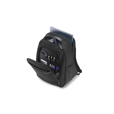 RUCSAC KENSINGTON, pt. notebook de max. 17 inch, 1 compartiment, buzunar frontal x 3 | buzunar lateral x 2, waterproof, poliester, negru, "K60381EU"