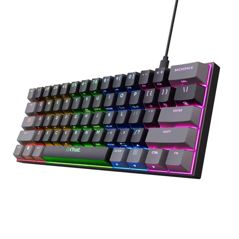 Tastatura Mecanica Gaming Trust GXT 867 Acira, USB, negru
