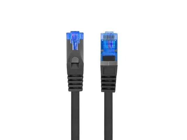 Patch cord Cat.6A S/FTP LSZH CCA 20 m negru, Fluke Passed