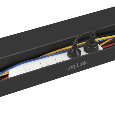 ORGANIZATOR cabluri LOGILINK, pentru gestionare cabluri, din otel, black, "KAB0070"