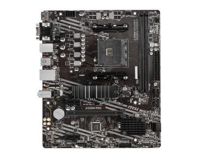 PLACA de BAZA MSI "A520M PRO", skt AM4, mATX, AMD A520, 2 x DDR4, max. 64 GB, 4 x SATA, 1 x M.2, 7.1, "A520M PRO"