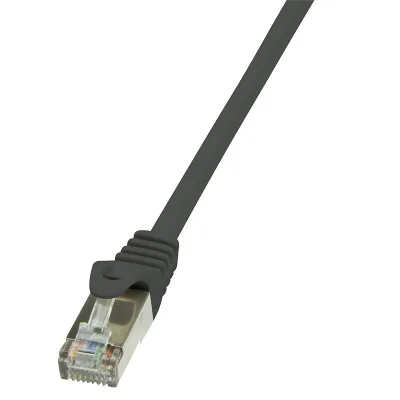 PATCH CORD FTP LOGILINK Cat6, cupru-aluminiu, 0.5 m, negru, AWG26, ecranat "CP2023S" (timbru verde 0.08 lei)