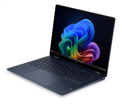 Laptop Business HP EliteBook X Flip G2i, cu procesor Intel Core Ultra 7 358H, 14'' OLED, 32 GB LPDDR5x, 1 TB, Intel Arc B390, Windows 11 Pro, 3 ani Garantie