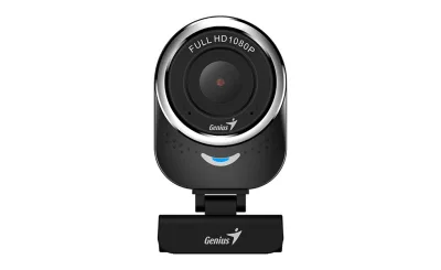 CAMERA WEB GENIUS  senzor 1080p Full-HD cu rezolutie video 1920x1080, QCam 6000, microfon, black "32200002407"  (timbru verde 0.18 lei)
