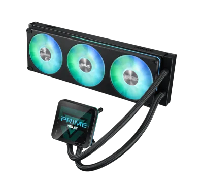 Cooler Procesor ASUS PRIME LC II 360 ARGB LCD, Lichid, 12 cm, 3 ventilatoare, aRGB