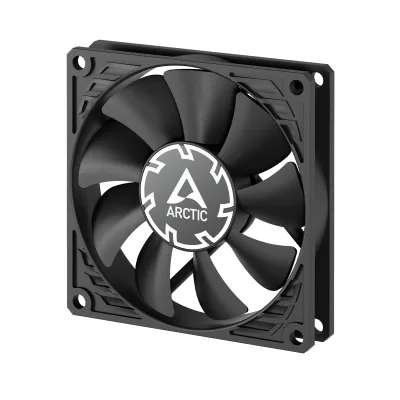 Ventilator Arctic "P8 Slim PWM", 80mm, 300-3000 RPM, FDB, 22.5 cfm, 4pin conector + 4 pin socket, negru, "ACFAN00295A" (timbru verde 0.18lei) - 4895213704199