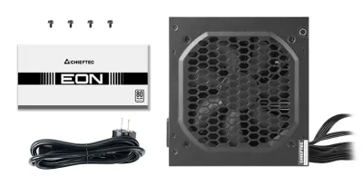 SURSA Chieftec "EON", 500W,  certificare 80 Plus , non-modular,  fan 120mm, negru, "ZPU-500S" (timbru verde 2 lei)