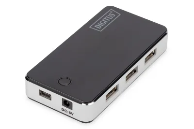 Digitus 7-Port USB 2.0 Hub Active/bk "DA-70222" (timbru verde 0.8 lei)
