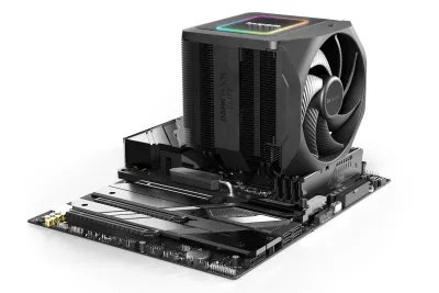 COOLER be quiet "Dark Rock Elite",racire aer, Ø6 mm×7 pcs heatpipe, skt. Intel LGA 1700/1200/115x,  AMD: AM5/AM4, fan 135mm, 2000 rpm, conectare 4-pin PWM, LED ARGB, "BK037" (timbru verde 2 lei)