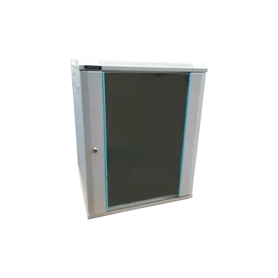 Rack 12U 600x450, dezasamblat, montare pe perete, usa din sticla, panouri laterale detasabile si securizate, culoare gri RAL 7035, DATEUP "MP.6412.9000"