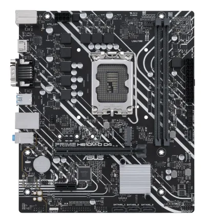 PLACA de BAZA Asus "PRIME H610M-D D4", skt LGA 1700, mATX, Intel H610, 2 x DDR4, max. 64 GB, 4 x SATA, 1 x M.2, 7.1, "PRIME H610M-D D4"