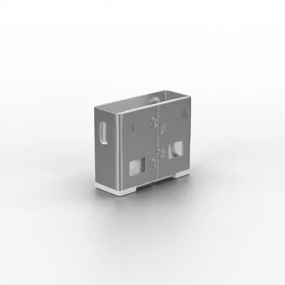 Adaptor USB Locks Lindy, 10 USB, alb