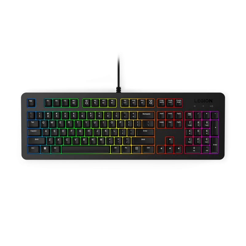 Tastatura Gaming LENOVO K310, RGB, USB, Negru