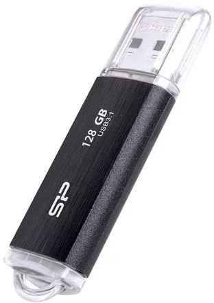 USB Flash Drive SP, Blaze B02, 3.2, 128GB, Negru "SP128GBUF3B02V1K" (timbru verde 0.03 lei)