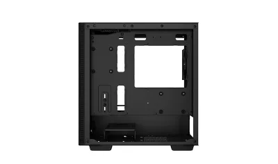 CARCASA DEEPCOOL CH370, Micro ATX, fara sursa, sticla securizata, 1 x 120mm fan, USB 3.0 x 2, Jack 3.5mm x 1, black, "R-CH370-BKNAM1-G-1" (timbru verde 0.08 lei)