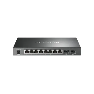 SWITCH TP-LINK  8 porturi Gigabit, 8 x POE+ 58W total power, 2 x SFP, carcasa metal "SG2210P" (timbru verde 2 lei)