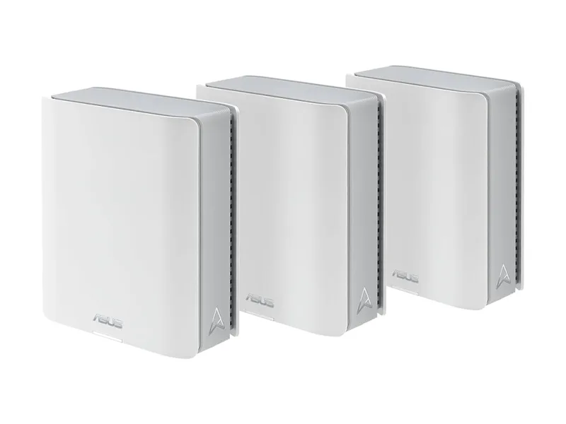 Router Mesh Asus ZenWiFi BT10(3PK), 18 GbpsDual 10G Ports,4G & 5G Mobile Tethering "BT10(W-3-PK)" (timbru verde 0.8 lei)