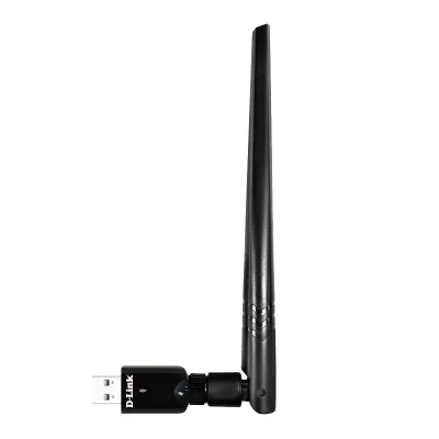 ADAPTOR RETEA D-LINK AC1300, extern wireless 2.4 GHz | 5 GHz, USB 3.0, port, antena externa 5 dBi x 1, "DWA-185" (timbru verde 0.18 lei)
