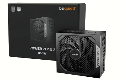 SURSA be quiet "Power Zone 2", 850W,  certificare 80 Plus Platinum, LLC, SR, DC to DC, modular,  fan 140mm Pure Wings 3, negru, "BP007EU" (timbru verde 4 lei)
