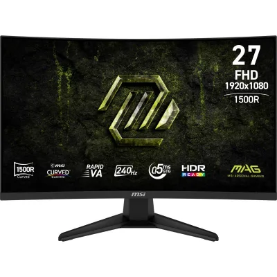 Monitor Gaming MSI MAG 275CF X24, 27", 1920 x 1080 pixeli, Black, 2 ani Garantie