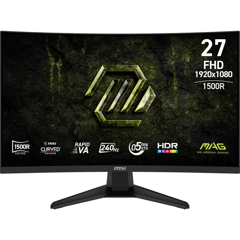Monitor Gaming MSI MAG 275CF X24, 27", 1920 x 1080 pixeli, Black, 2 ani Garantie