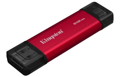 KINGSTON 512GB Dual USB-A/C Portable SSD Up to 1050MB/s USB 3.2 Gen 2 "SPSD/512GB" (timbru verde 0.18 lei)