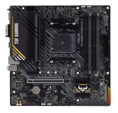 Placa de baza Asus TUF GAMING A520M-PLUS II, AM4, DDR4, mATX, Negru "TUF GAMING A520M-PLUS II"