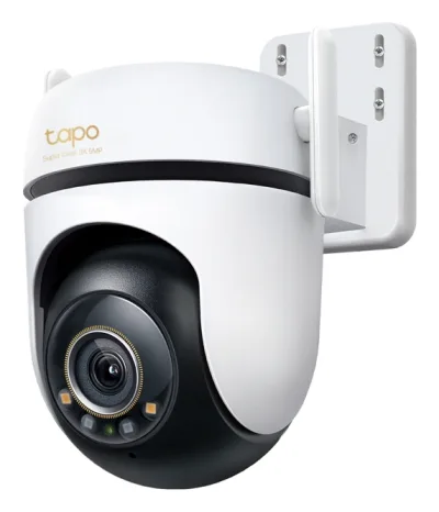 CAMERA IP Exterior TP-LINK, 3K QHD 2880×1620, rotatie pana la 360 grade, IP66, dist. IR 30 m, lentila fixa 3.2mm, 5 Mpx, RJ-45+wireless, mic, plastic, slot SD card, "Tapo C530WS" (timbru verde 0.8 lei)