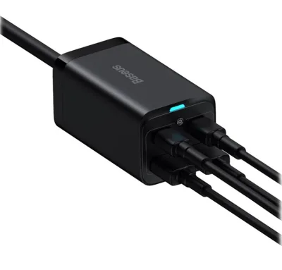 INCARCATOR retea Baseus GaN3 Pro, Quick Charge 100W, 2 x USB, 2 x USB Type-C, negru "CCGP000101" (timbru verde 0.18 lei) - 6953156209053