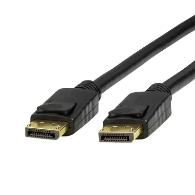 CABLU video LOGILINK, DisplayPort (T) la DisplayPort (T), 2m, conectori auriti, rezolutie maxima 8K (7680 x 4320) la 60 Hz, negru, "CV0120" (timbru verde 0.8 lei)