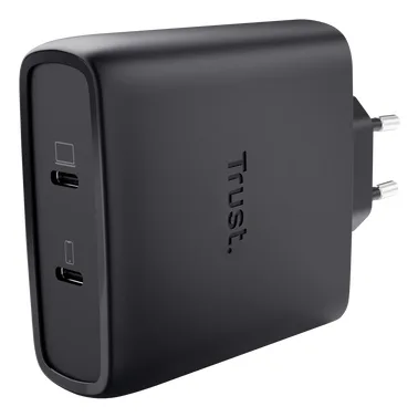 Incarcator Trust Maxo, putere maxima 100W, 2-Port USB-C, negru