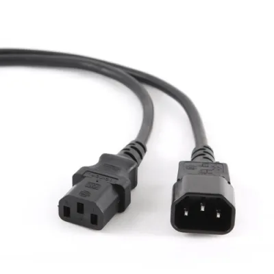 CABLU alimentare GEMBIRD 5m, intrare C13, iesire C14, 10A, 3x1mm3, black, "PC-189-075-5M" (timbru verde 0.18 lei)