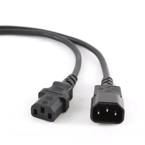 CABLU alimentare GEMBIRD 5m, intrare C13, iesire C14, 10A, 3x1mm3, black, "PC-189-075-5M" (timbru verde 0.18 lei)