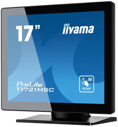 Monitor LED Touchscreen Iiyama ProLite T1721MSC-B2, 17inch, 1280x1024, 5ms, Black "T1721MSC-B2" (timbru verde 7 lei)