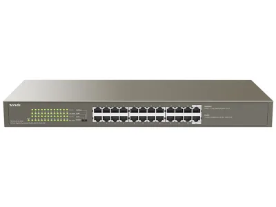SWITCH TENDA, 24 porturi Gigabit POE max 225W output, metalic "TEG1124P-24-250W"  (timbru verde 2 lei)