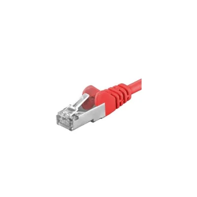 Patchcord SFTP RJ45-RJ45 Cat.6A, 0.5m, rosu, "SFTP-6A-0.5-R" (timbru verde 0.08 lei) (timbru verde 0.08 lei)