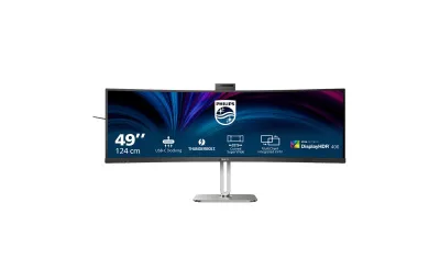 Monitor Consumer Philips 49B2U6903CH/00, 48.8", 5120 x 1440 pixeli, Grey, 3 ani Garantie