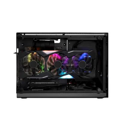CARCASA Zalman "M2 mini", mini tower, gaming, compatibil sursa SFX, SFX-L, suporta 2xfan, 1xfan inclus, , USB Type-C x 1, USBx1, 2 sloturi expansiune, gri, "M2 mini (Gray)" (timbru verde 0.08lei)